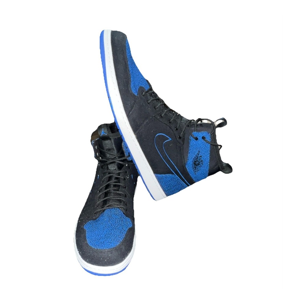 25N12/Jordan Air Jordan 1 Ultra High Royal ‎ Black Blue High Top Leather Men…